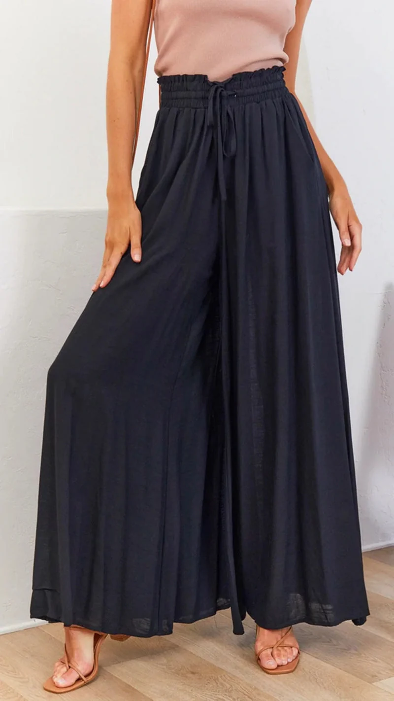 Maxi-Rock im Boho-Stil für Damen mit Kordelzugbund