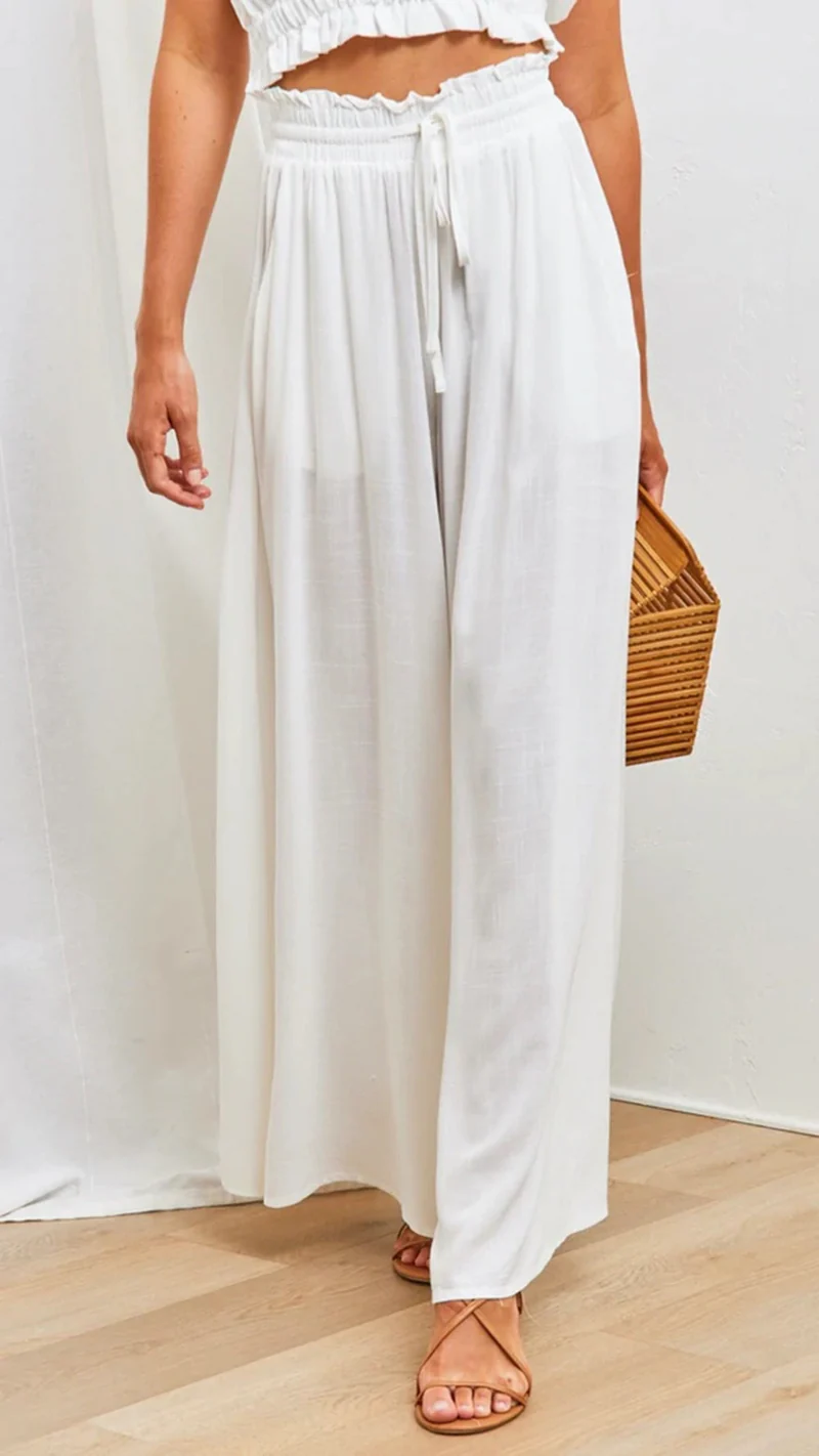 Maxi-Rock im Boho-Stil für Damen mit Kordelzugbund