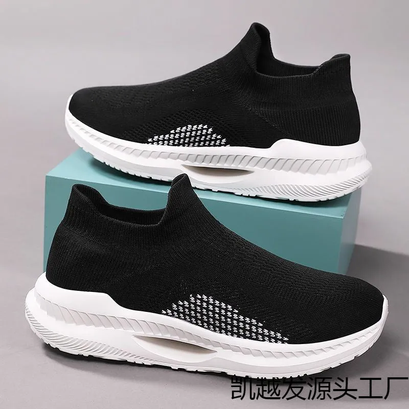 Damen Atmungsaktive Strick-Sneaker mit rutschfester Sohle