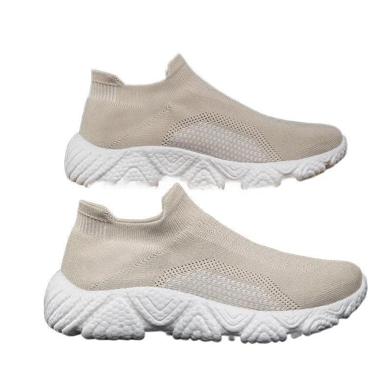 Damen Atmungsaktive Strick-Sneaker mit rutschfester Sohle