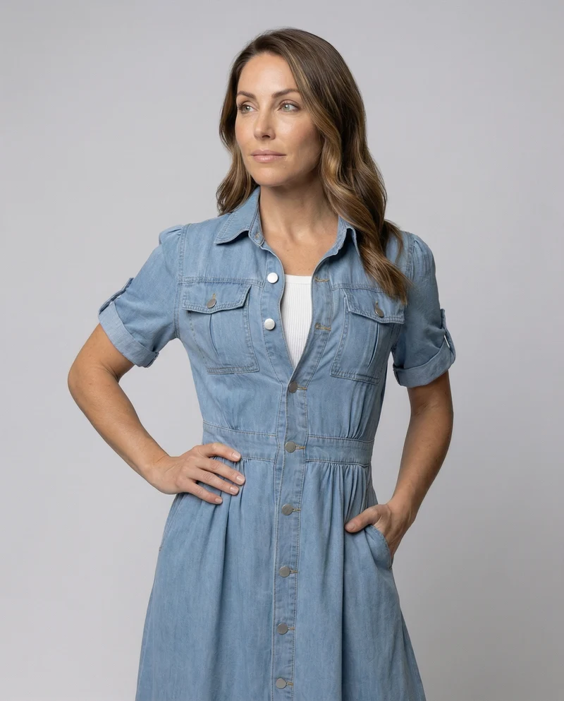 Alissa Trendy Denim Kleid