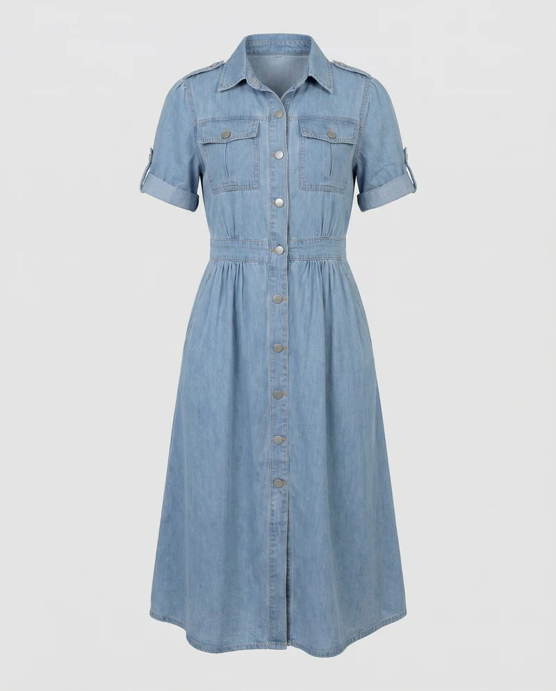 Alissa Trendy Denim Kleid