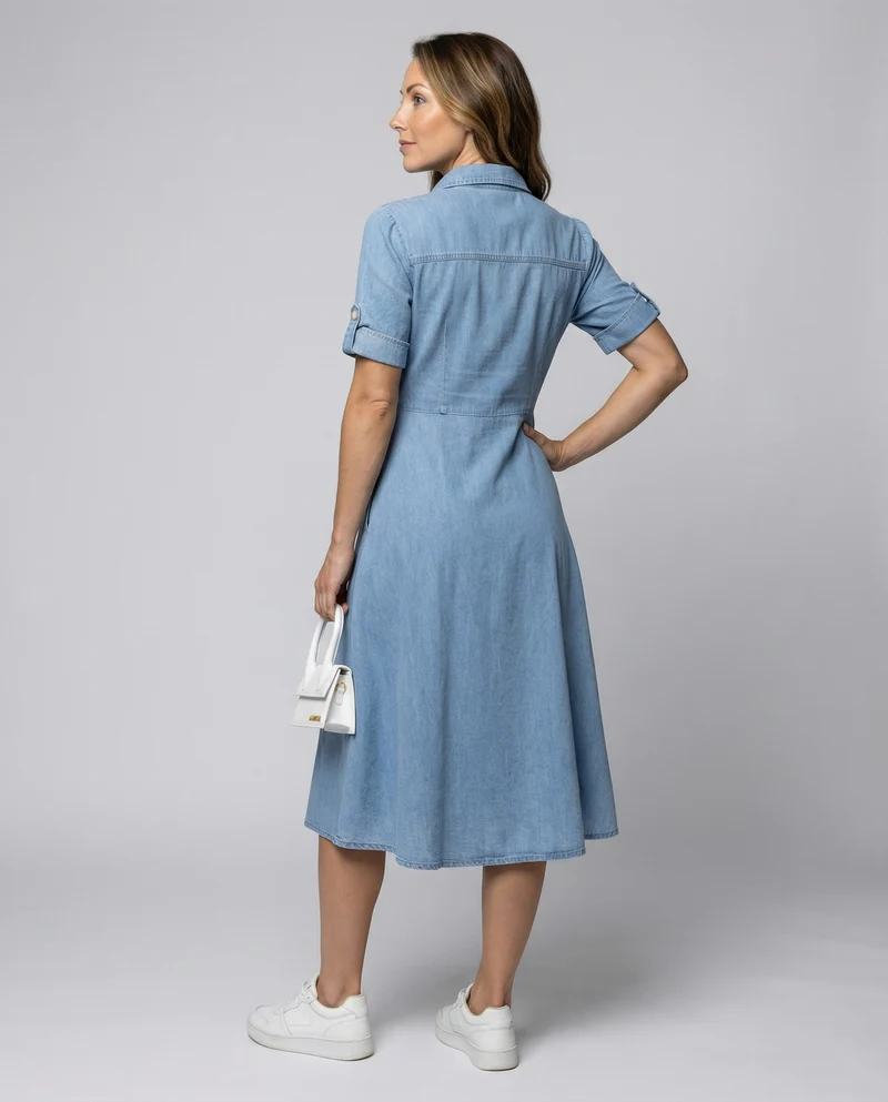 Alissa Trendy Denim Kleid