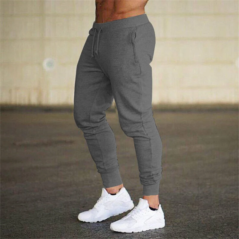 Herren nan konisch zulaufende leistungsorientierte Jogginghose mit elastischem Bund und geripptem Knöchelabschluss