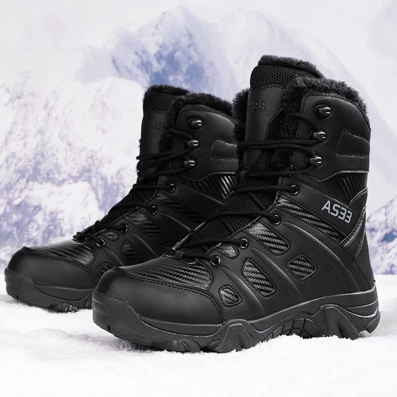 Herren Winterstiefel mit isolierender Innensohle und wasserdichtem Obermaterial