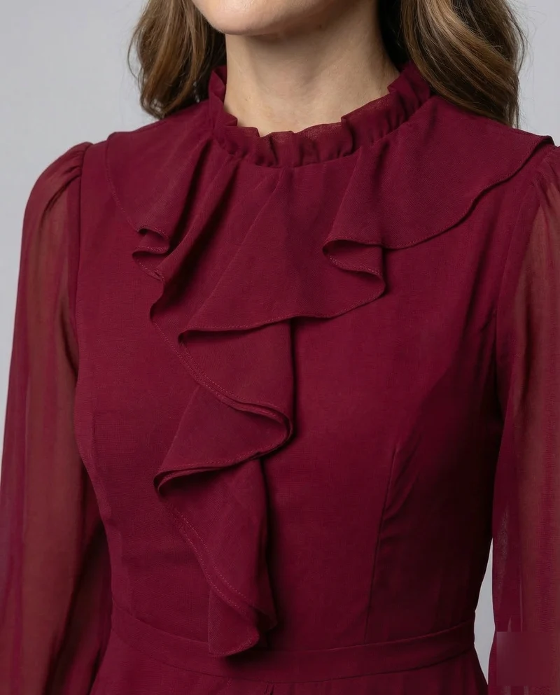 Maxikleid Sommer Damen Chiffon