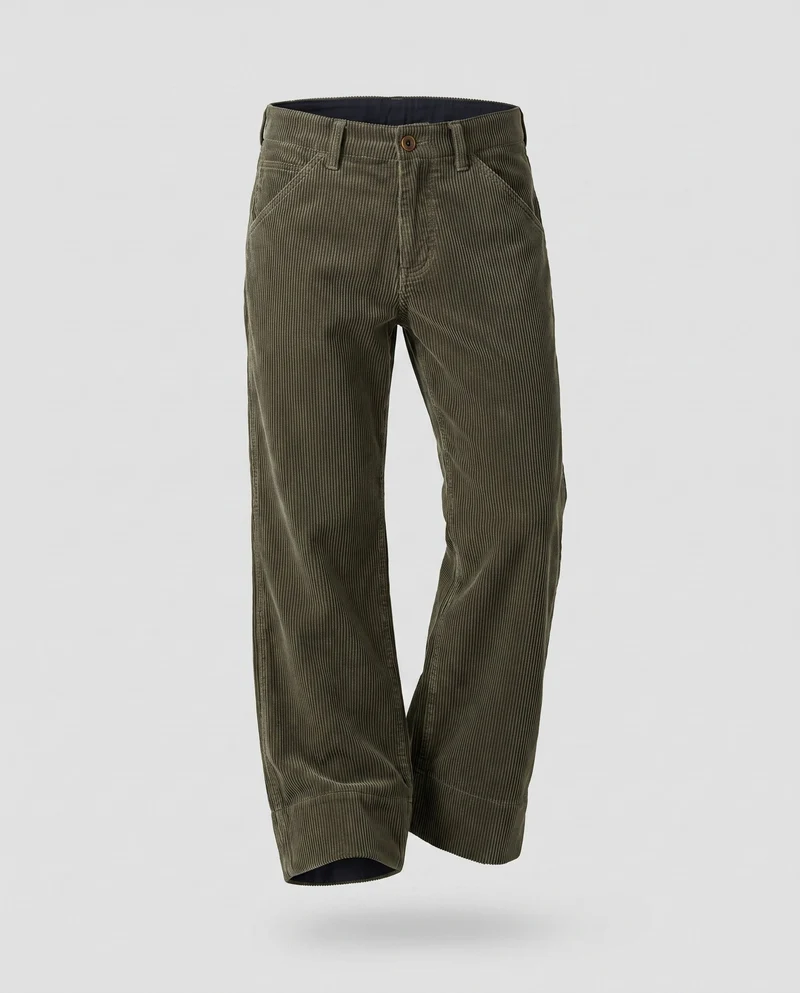 Damen Cordhose mit praktischen Taschen und knöpfbarem Detail Nord Taschen