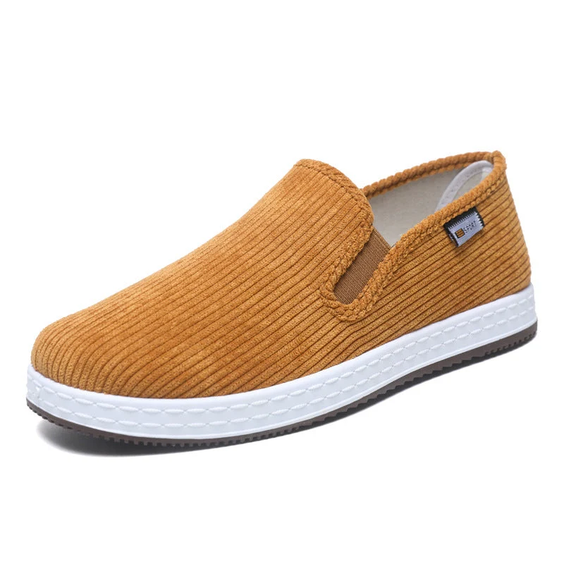 Damen Bequeme Cord-Slipper mit elastischem Einstieg