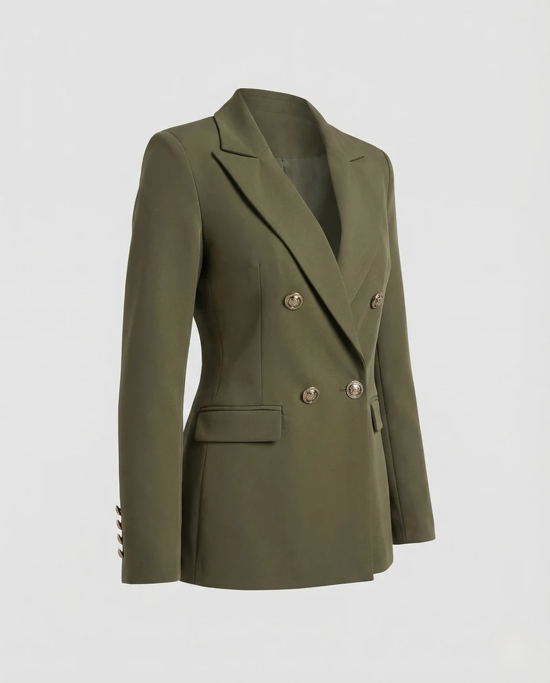 Damen Eleganter Blazer mit doppelter Knopfleiste