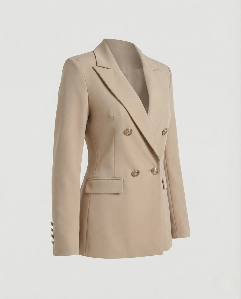Damen Eleganter Blazer mit doppelter Knopfleiste