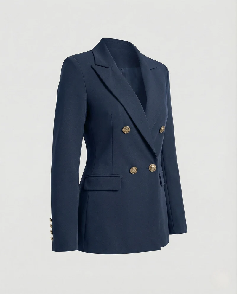Damen Eleganter Blazer mit doppelter Knopfleiste