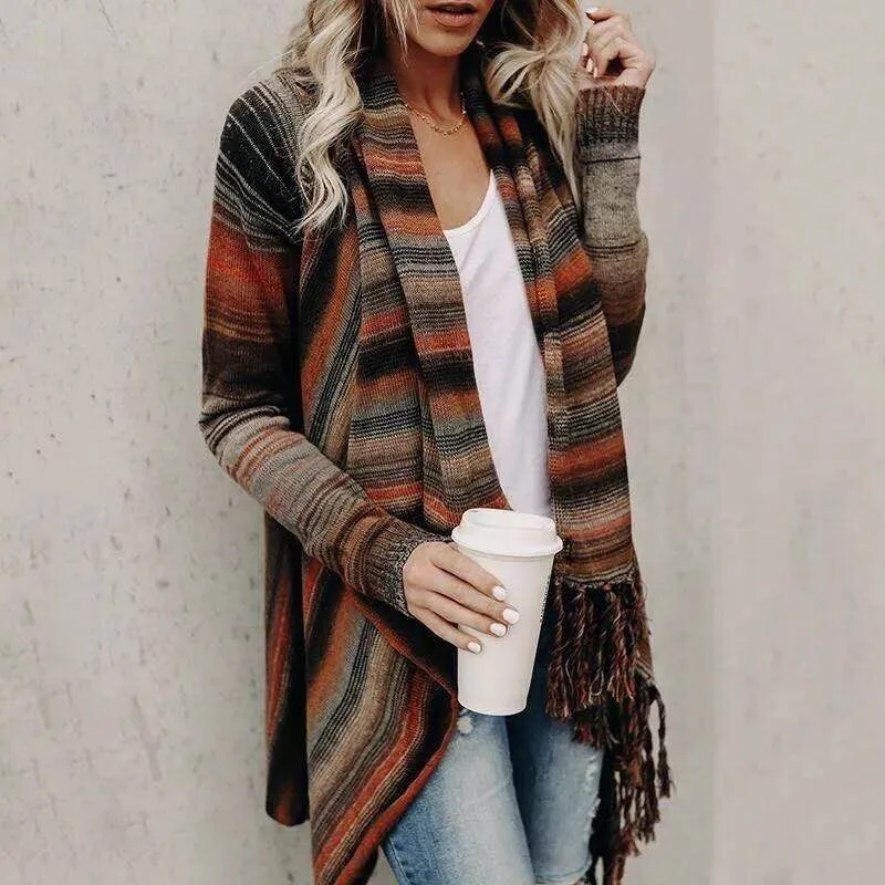 Nord Taschen | Damen Quaste Strickjacke Warm