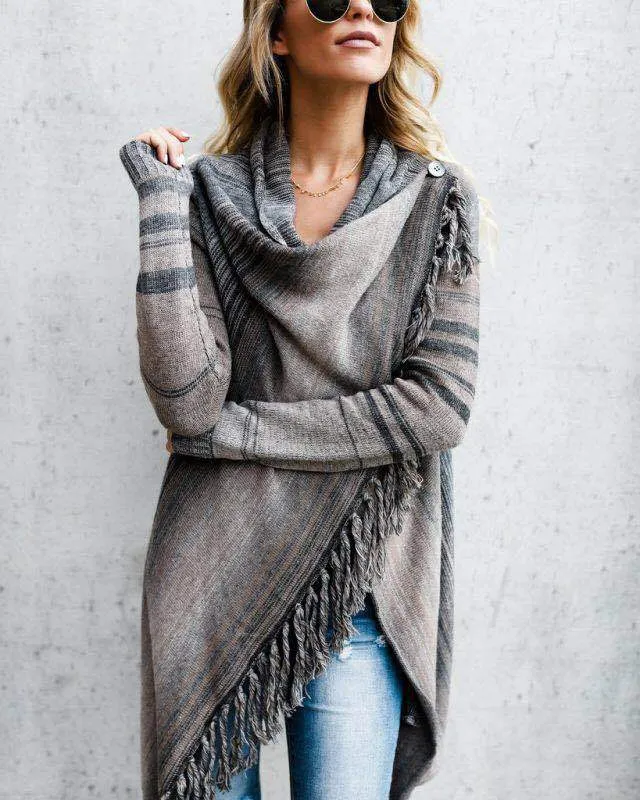 Nord Taschen | Damen Quaste Strickjacke Warm