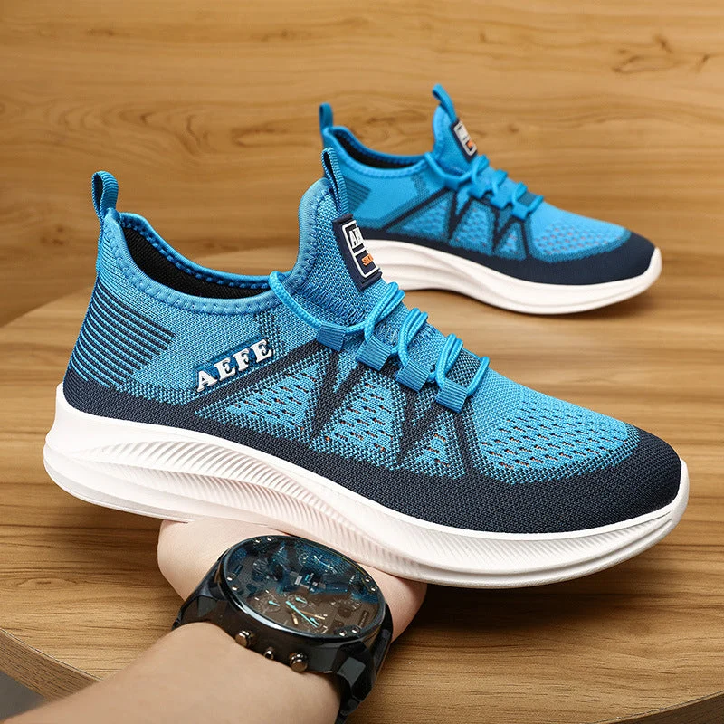 Herren Atmungsaktive Sport-Sneaker mit elastischem Schnürsystem