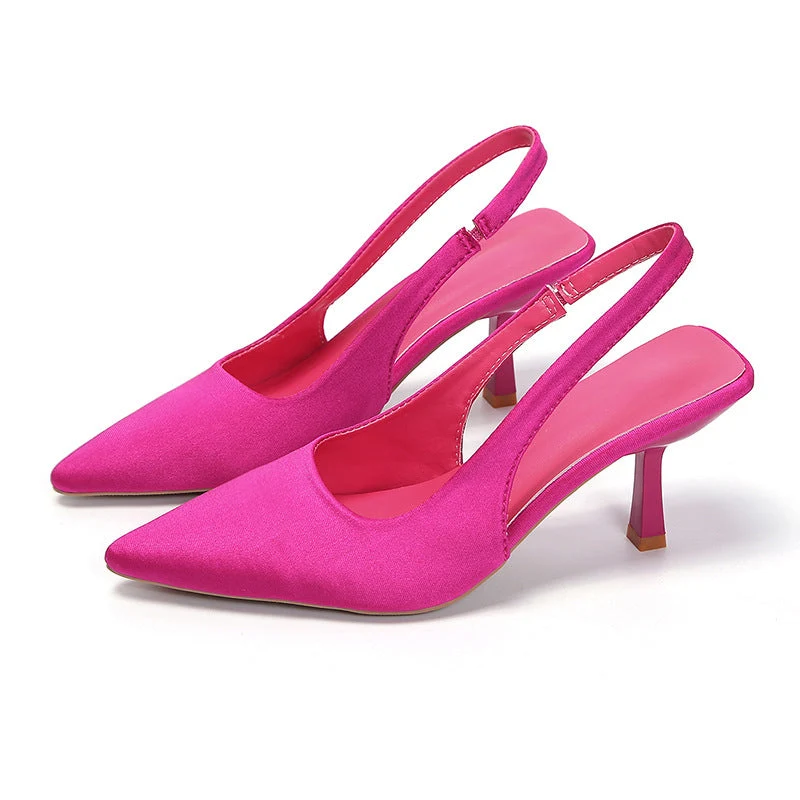 Damen Slingback-Pumps mit spitzem Design und elegantem Absatz