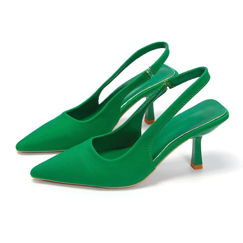 Damen Slingback-Pumps mit spitzem Design und elegantem Absatz
