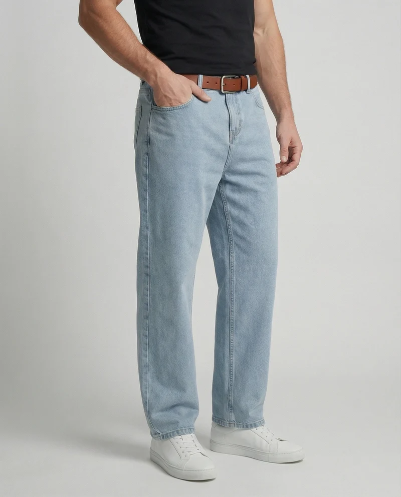 Herren Weite Vintage Jeans