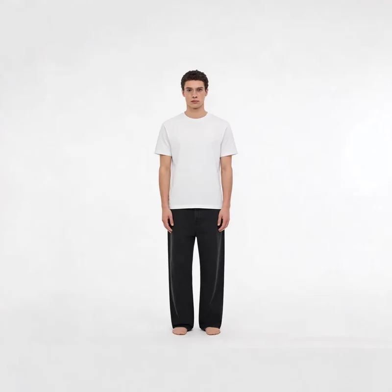 Herren Weite Vintage Jeans