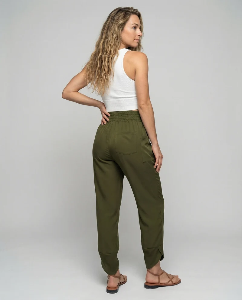 Damen elastische Freizeithose mit praktischen Taschen Nord Taschen