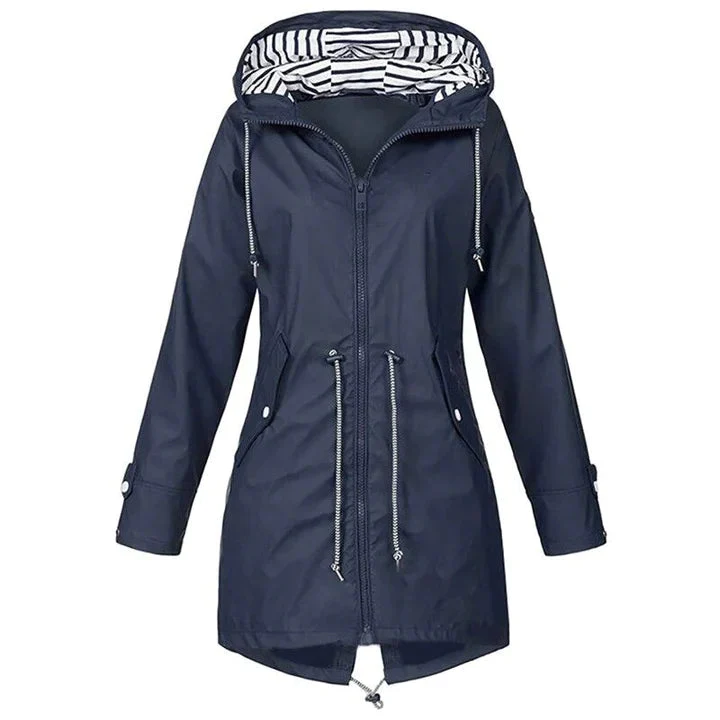 Wasserdichte Regenjacke Mit Kapuze Für Damen Stilvoll & Outdoor Tauglich