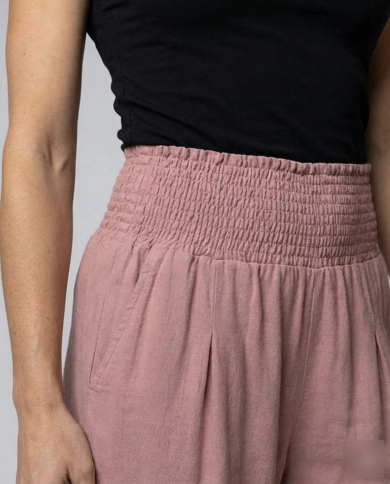 Damen Palazzo Hose Smokbund