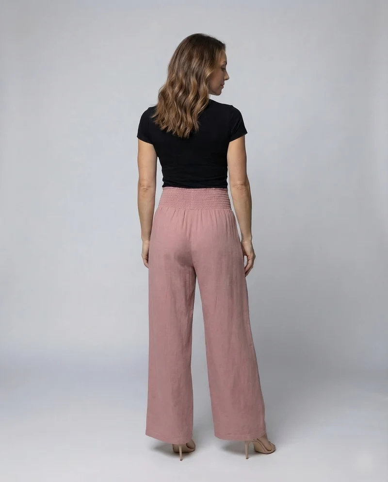 Damen Palazzo Hose Smokbund