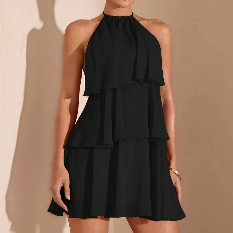 Damen Sommerliches Kleid mit raffinierten Rüschendetails Nord Taschen