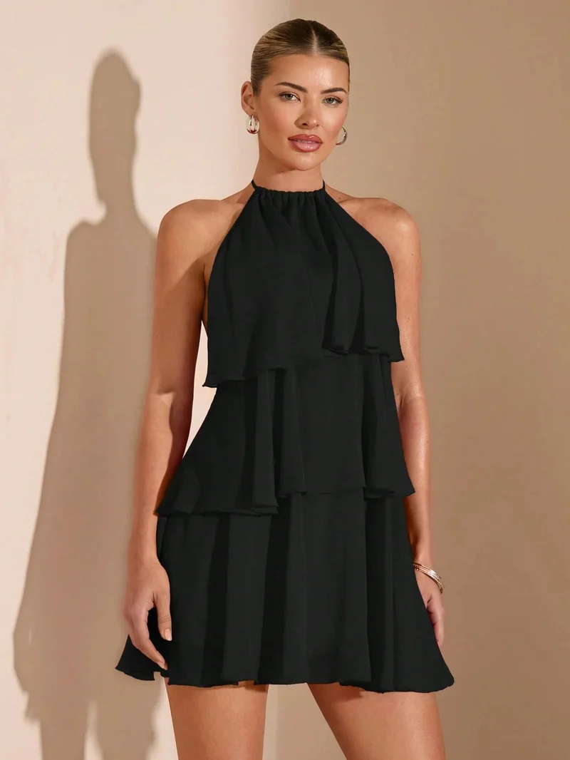 Damen Sommerliches Kleid mit raffinierten Rüschendetails Nord Taschen