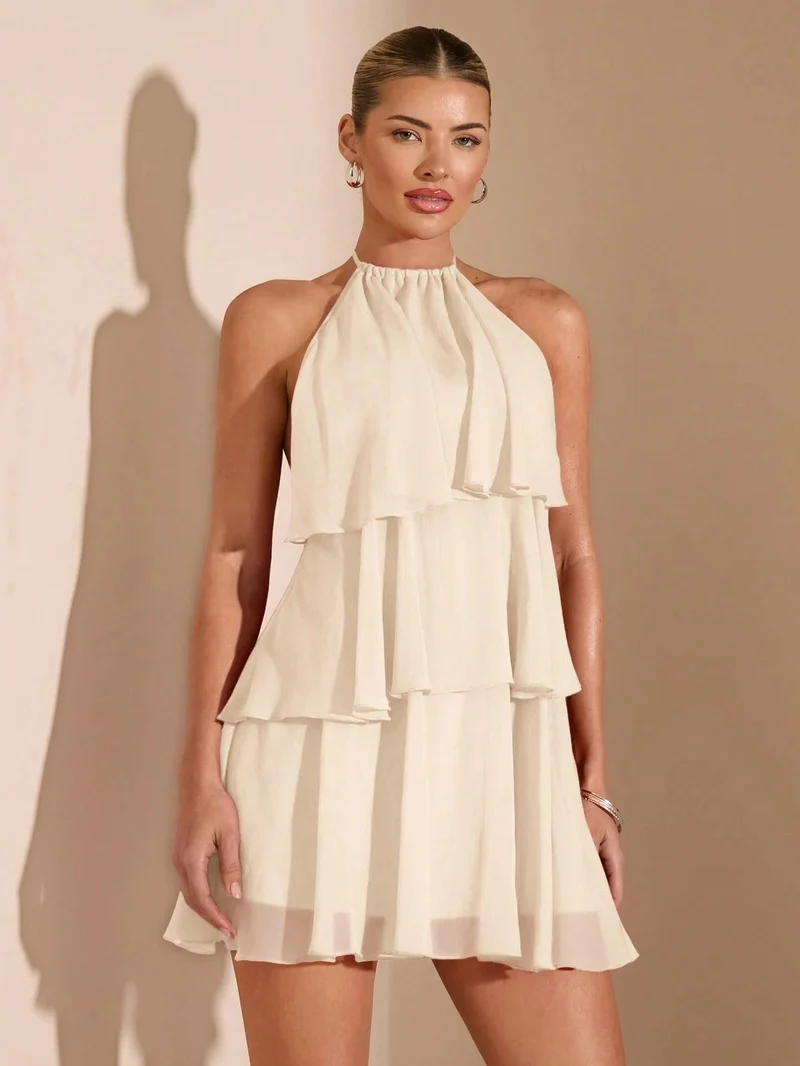 Damen Sommerliches Kleid mit raffinierten Rüschendetails Nord Taschen