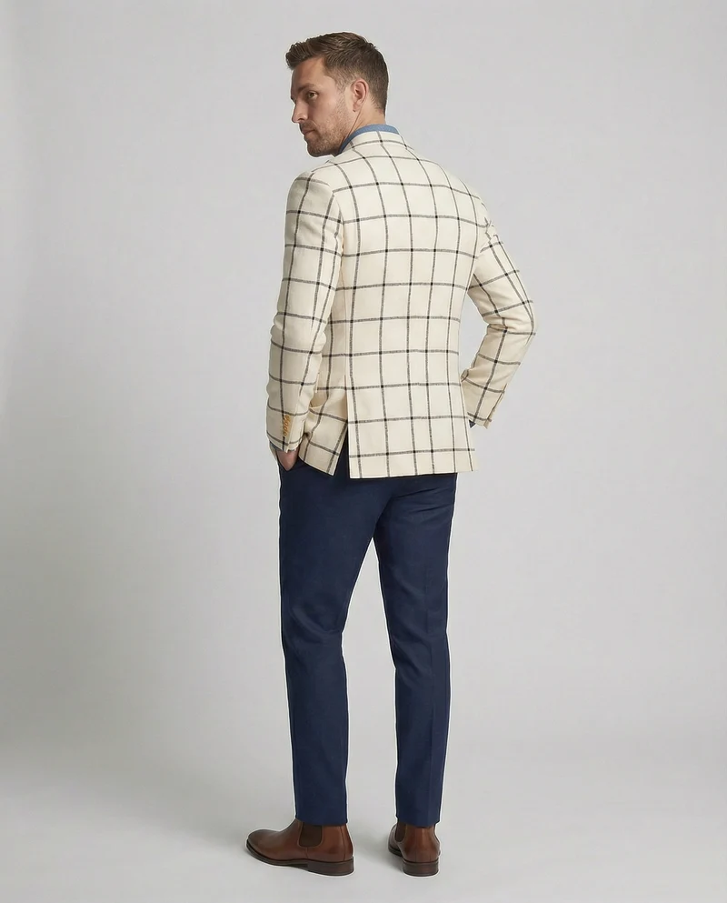 Herren Karoblazer – Herren Blazer mit doppelter Knopfleiste