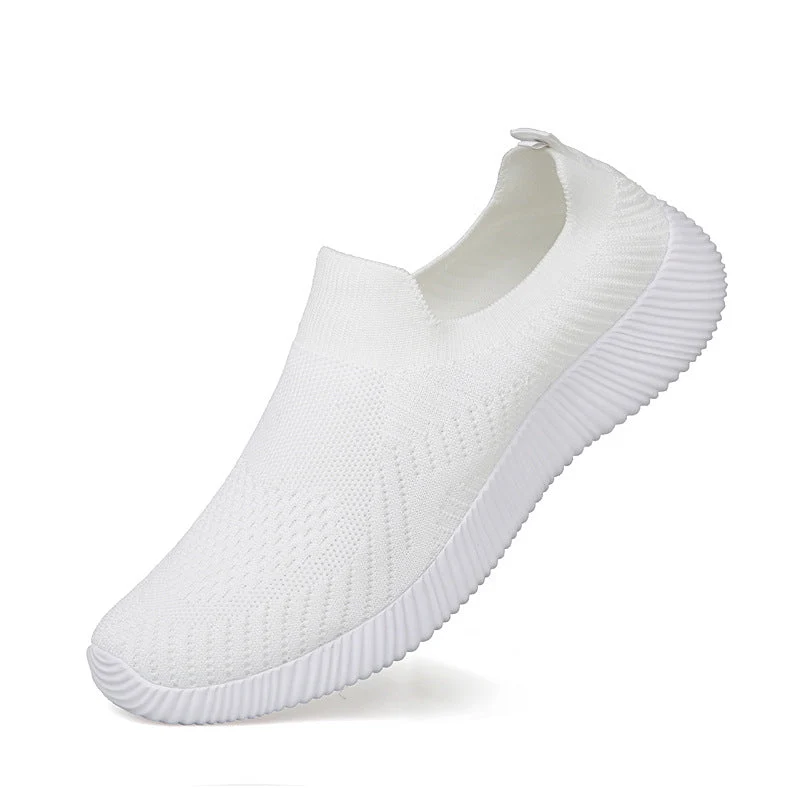 Unisex nan ultraleichter Schlupfschuh aus Feinstrick mit anatomischem Komfortfußbett und gerippter Flexlaufsohle