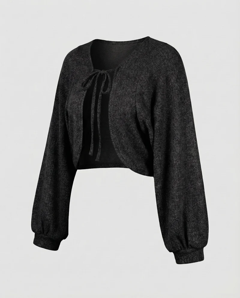 Strick-Bolero BindNord Taschenand Ballonärmel