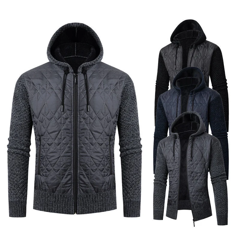 Herren sportliche Steppjacke mit weichem Innenfutter und praktischem Reißverschluss