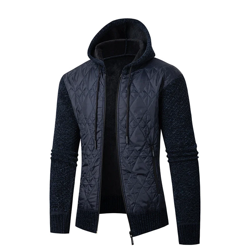 Herren sportliche Steppjacke mit weichem Innenfutter und praktischem Reißverschluss