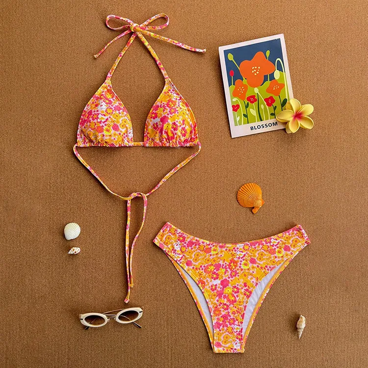 Damen Triangel-Bikini mit dekorativen Punkten Nord Taschen