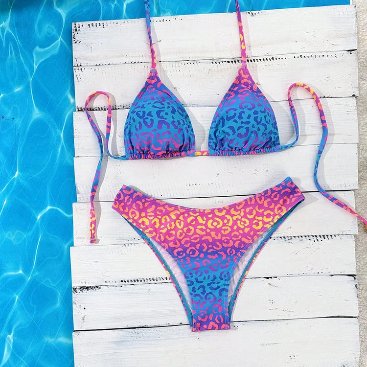 Damen Triangel-Bikini mit dekorativen Punkten Nord Taschen