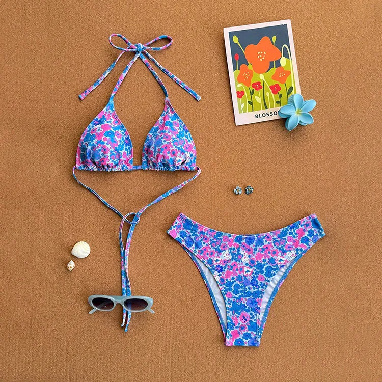Damen Triangel-Bikini mit dekorativen Punkten Nord Taschen