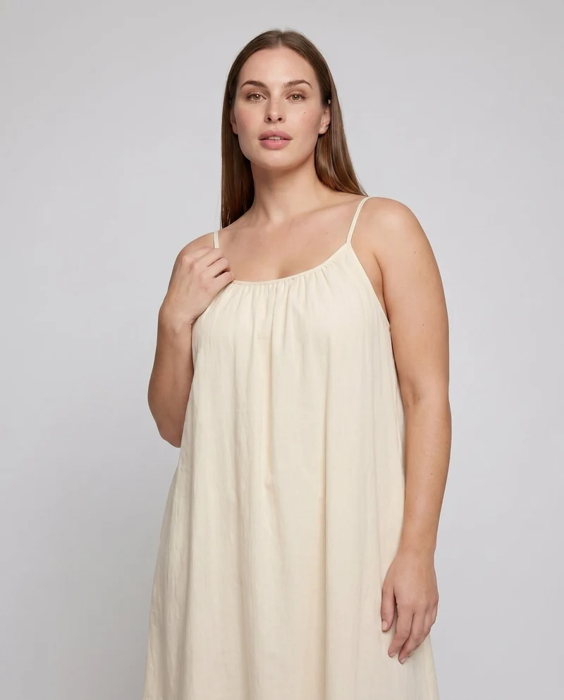 Damen luftiges Maxikleid mit verstellbaren Trägern und elegantem Wickeldetail