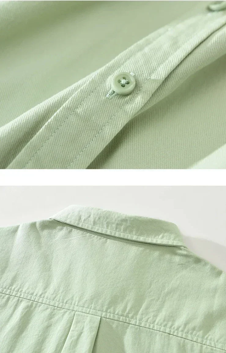 Lässige Langarmhemd Baumwolle Zeitloses Design
