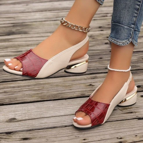 Damen Slingback-Sandaletten mit modischem Schnitt und rutschfester Sohle