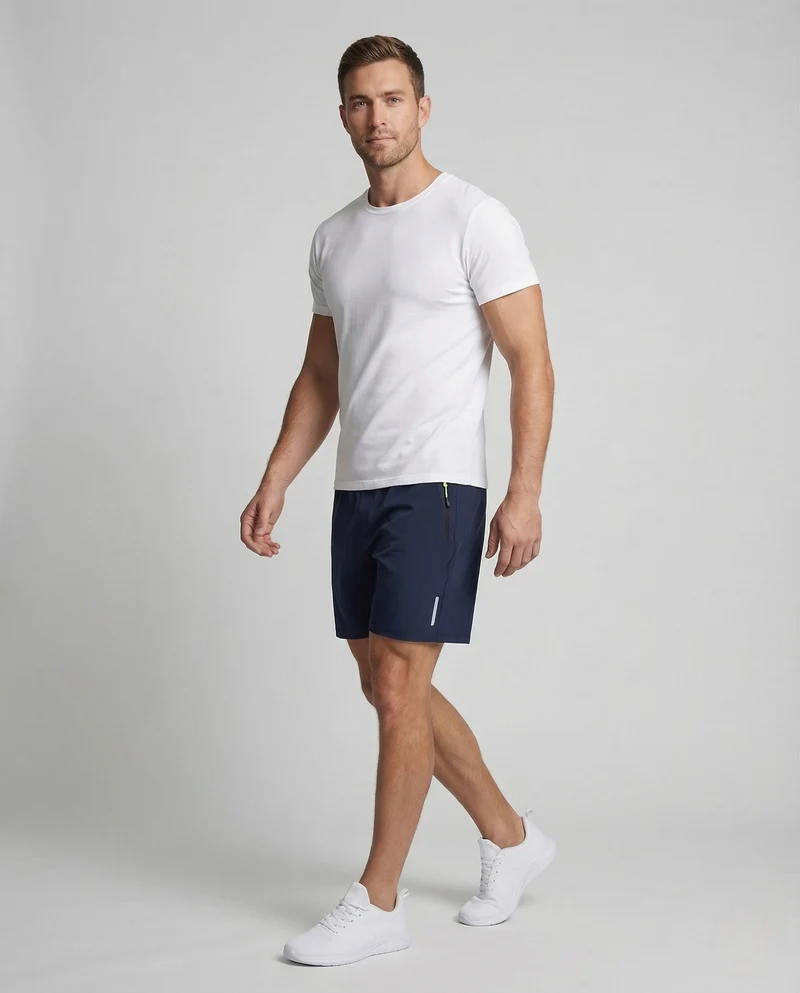 Herren Trainingsshorts Atmungsaktiv Reißverschlusstasche