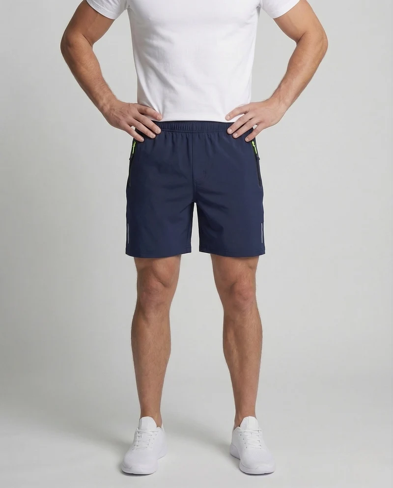 Herren Trainingsshorts Atmungsaktiv Reißverschlusstasche