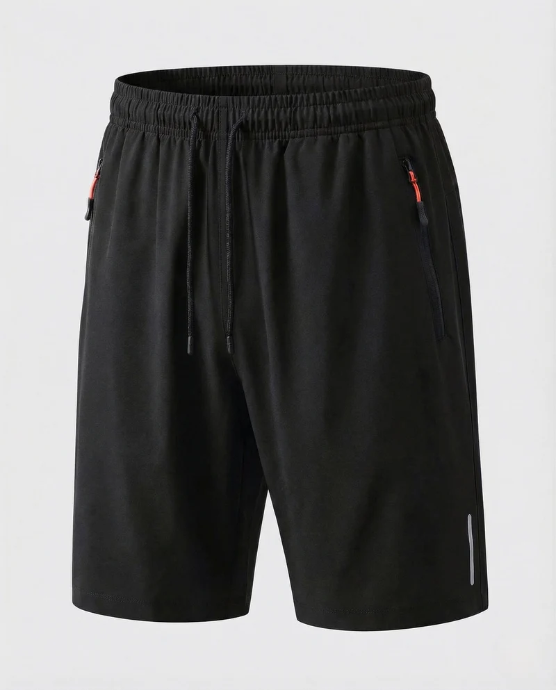 Herren Trainingsshorts Atmungsaktiv Reißverschlusstasche