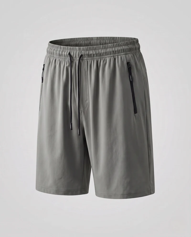 Herren sportliche Funktionsshorts mit elastischem Bund und praktischen Reißverschlusstaschen Nord Taschen