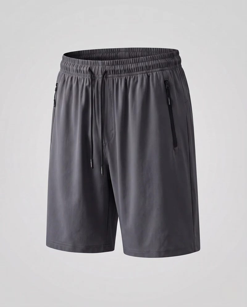 Herren sportliche Funktionsshorts mit elastischem Bund und praktischen Reißverschlusstaschen Nord Taschen