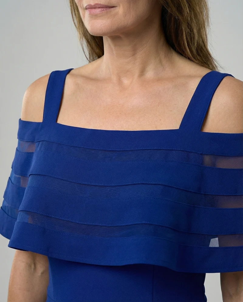 Abend Jumpsuit schulterfrei mit weitem Bein