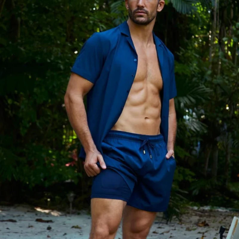 Nord Taschen | Herren 2 Lagige Schwimmshort Stilvolle BadNord Taschenekleidung für Männer