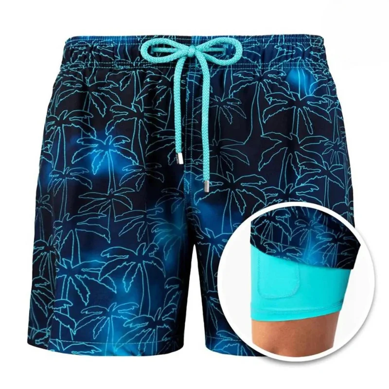 Nord Taschen | Herren 2 Lagige Schwimmshort Stilvolle BadNord Taschenekleidung für Männer