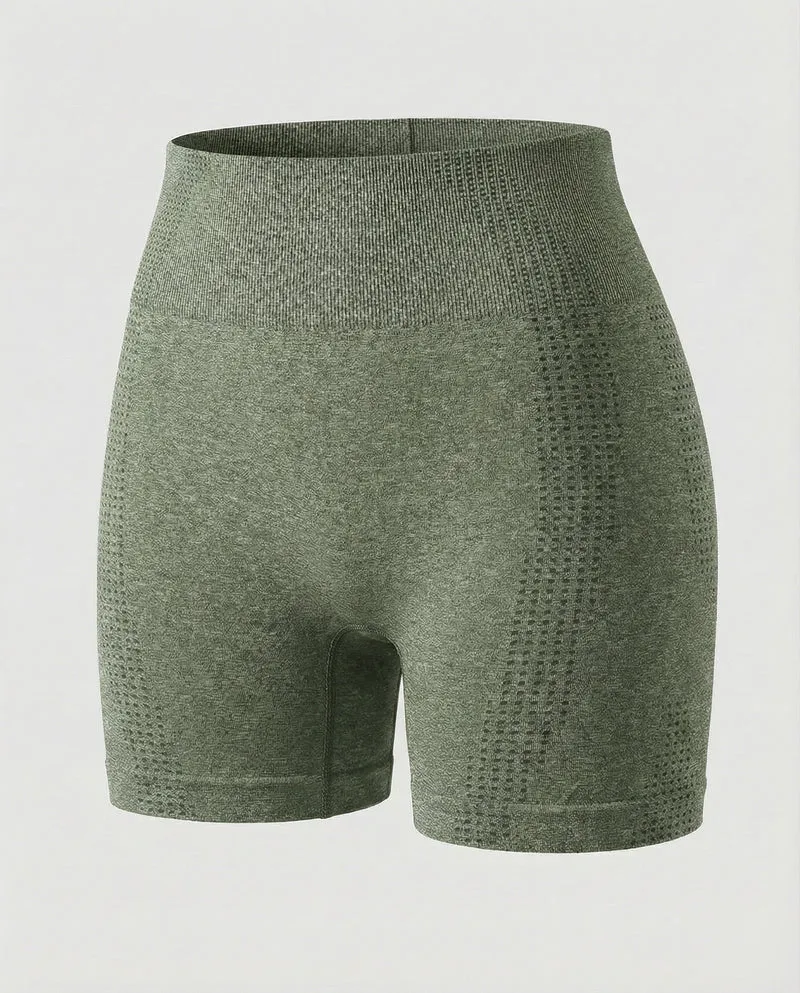 Damen nahtlose Shorts mit figurformender Stützwirkung