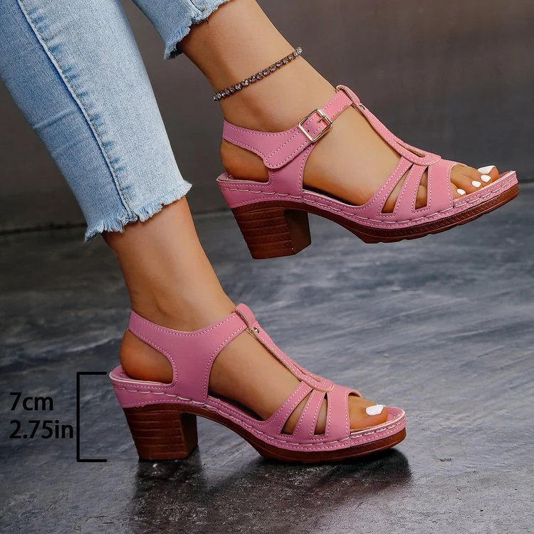 Damen Komfortable Riemchen Sandalen